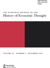 Cover image for The European Journal of the History of Economic Thought, Volume 23, Issue 6, 2016