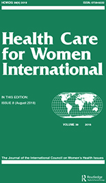 Cover image for Health Care for Women International, Volume 39, Issue 8, 2018
