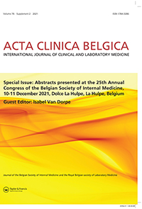 Cover image for Acta Clinica Belgica, Volume 76, Issue sup2, 2021