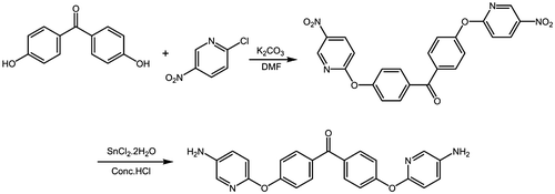 Scheme 2. Synthesis the monomer containing pyridine and ketone units.