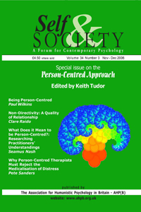 Cover image for Self & Society, Volume 34, Issue 3, 2006
