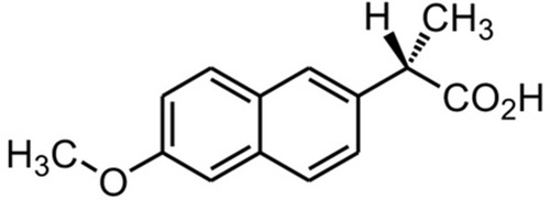 Figure 1 Chemical structure of naproxen.