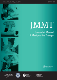 Cover image for Journal of Manual & Manipulative Therapy, Volume 24, Issue 4, 2016