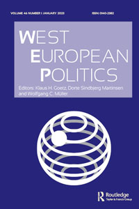 Cover image for West European Politics, Volume 46, Issue 1, 2023