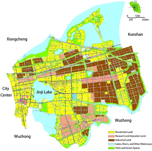 Figure 2. Suzhou Industrial Park. Source: Adapted from a map published by Suzhou Industrial Park Management Committee.