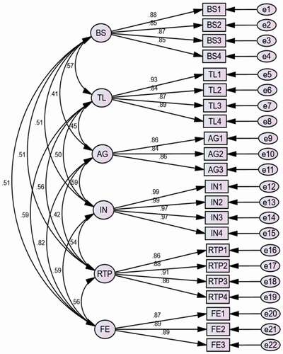 Figure 2. Confirmatory factor analysis