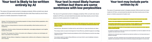 Figure 3. Gptzero report—ChatGPT responses academic integrity assessment.