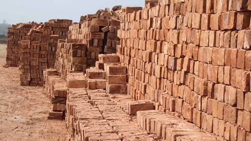 Figure 2. Piles of clay fired Bangla bricks. Credit: Author