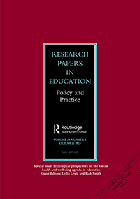 Cover image for Research Papers in Education, Volume 38, Issue 5, 2023