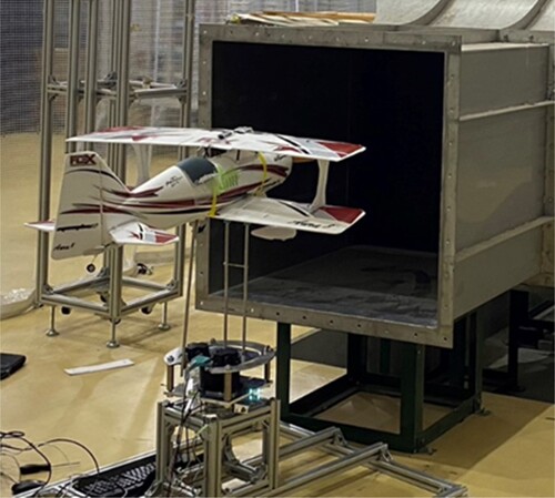 Figure 3. Photograph of wind tunnel test setup.