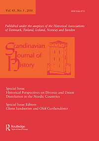Cover image for Scandinavian Journal of History, Volume 43, Issue 1, 2018
