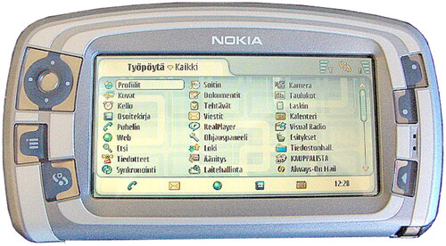 Figure 3. The first Nokia with a touchscreen, Nokia 7710. Source: https://commons.wikimedia.org/wiki/File:Nokia_7710.png. CC-BY