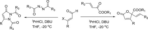 Scheme 105. Synthesis of cyclic α,β-unsaturated butenolides and pyrazolones.