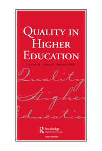 Cover image for Quality in Higher Education, Volume 28, Issue 3, 2022