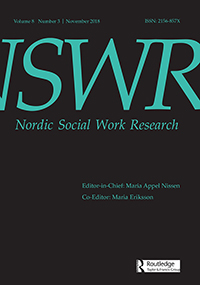 Cover image for Nordic Social Work Research, Volume 8, Issue 3, 2018