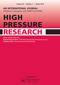 Cover image for High Pressure Research, Volume 39, Issue 1, 2019
