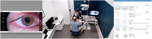 Figure 2 Desktop View of the Remote ECP During Slit Lamp Live Video Transmission.