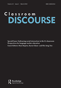 Cover image for Classroom Discourse, Volume 10, Issue 1, 2019