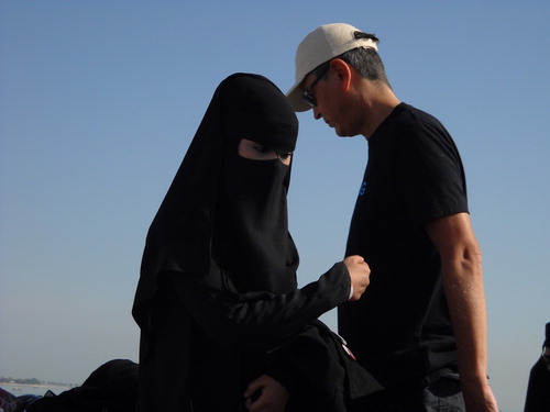 Figure 2: Qatari woman wearing shaila and niqab (© Irene Theodoropoulou)