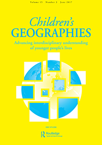Cover image for Children's Geographies, Volume 15, Issue 3, 2017