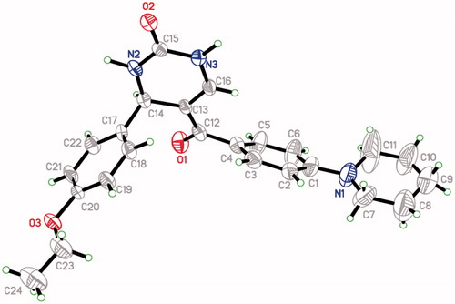 Figure 2. Single crystal X-ray structure of compound 13.