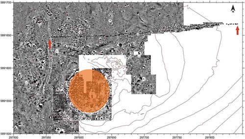 Figure 4. Pit line at Seddin, Germany (Brunke et al. Citation2016, Figure 12). Scale in metres.