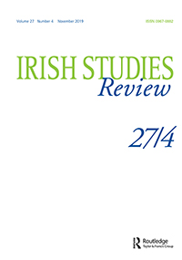 Cover image for Irish Studies Review, Volume 27, Issue 4, 2019
