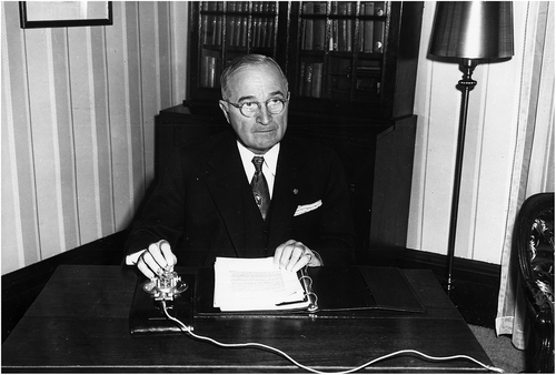 Figure 1. President Harry S. Truman at home in Independence, Missouri, on Christmas Eve (Source: NARA & DVIDS Public Domain Archive. https://nara.getarchive.net/media/president-harry-s-truman-at-home-on-christmas-eve-861a07).