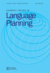 Cover image for Current Issues in Language Planning, Volume 23, Issue 2, 2022