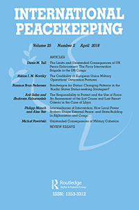Cover image for International Peacekeeping, Volume 25, Issue 2, 2018