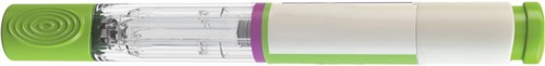 Figure 1 Disposable autoinjector for delivery of a monoclonal antibody drug.