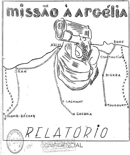 Figure 1. [Carreira & Frazão, Citation1959], Missão à Argélia [Report], CEM [Lisbon: 20/03/1959], [cover]. Source: Arquivo Histórico Militar (courtesy: Francesca Vita).