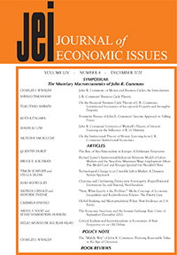Cover image for Journal of Economic Issues, Volume 54, Issue 4, 2020