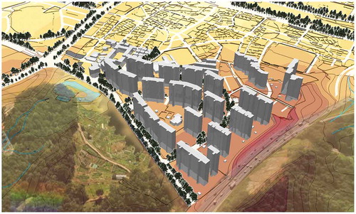 Figure 5. 3-D view of a typical type I site (the Yuljeon Public Housing complex).