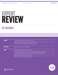 Cover image for Expert Review of Vaccines, Volume 15, Issue 6, 2016