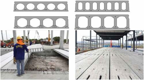 Figure 2. Types of hollow-core flooring systems.