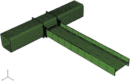 Figure 9. Finite element mesh.