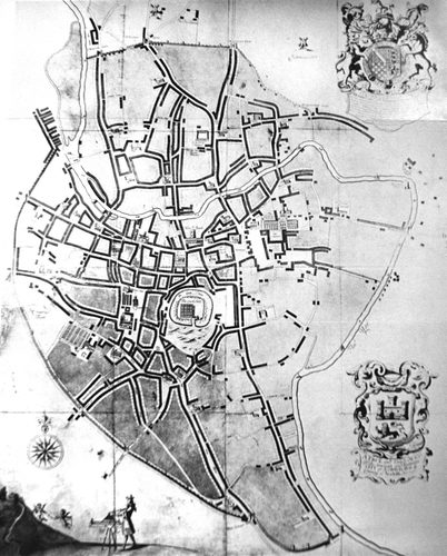 Figure 1. Thomas Cleer's True and exact mapp of Norwich, 1696 (Stephens, Citation1927)