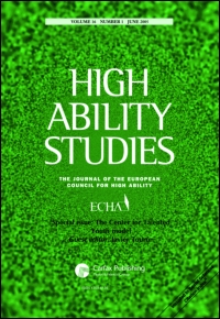 Cover image for High Ability Studies, Volume 20, Issue 1, 2009