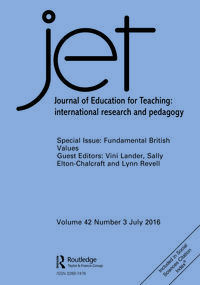 Cover image for Journal of Education for Teaching, Volume 42, Issue 3, 2016