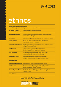 Cover image for Ethnos, Volume 87, Issue 4, 2022