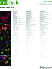 Cover image for Cell Cycle, Volume 15, Issue 15, 2016