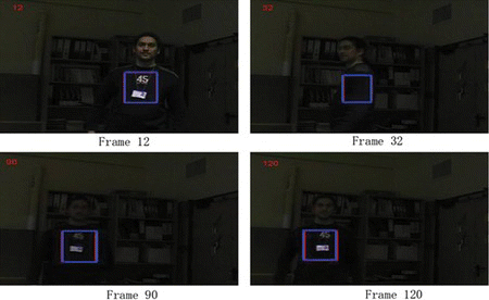 Figure 11 Tracking results over a long time with complete occlusion (color figure available online).