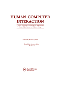 Cover image for Human–Computer Interaction, Volume 35, Issue 2, 2020