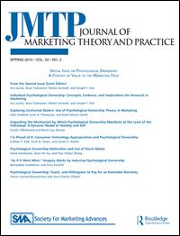 Cover image for Journal of Marketing Theory and Practice, Volume 25, Issue 1, 2017