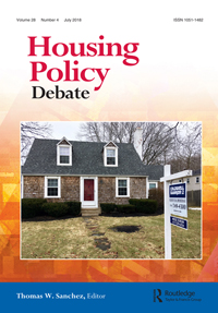 Cover image for Housing Policy Debate, Volume 28, Issue 4, 2018