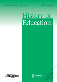 Cover image for History of Education, Volume 45, Issue 2, 2016