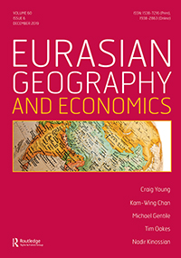 Cover image for Eurasian Geography and Economics, Volume 60, Issue 6, 2019