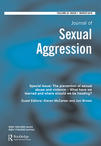 Cover image for Journal of Sexual Aggression, Volume 25, Issue 1, 2019