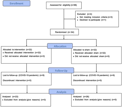 Figure 1 CONSORT flowchart of patients’ recruitment and study flow.